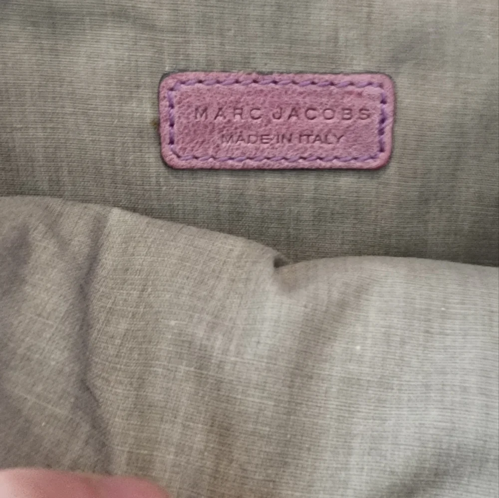 Marc Jacobs Purple Quilted Fold Over Clutch 7 X 12 Approx - Picture 5 of 5